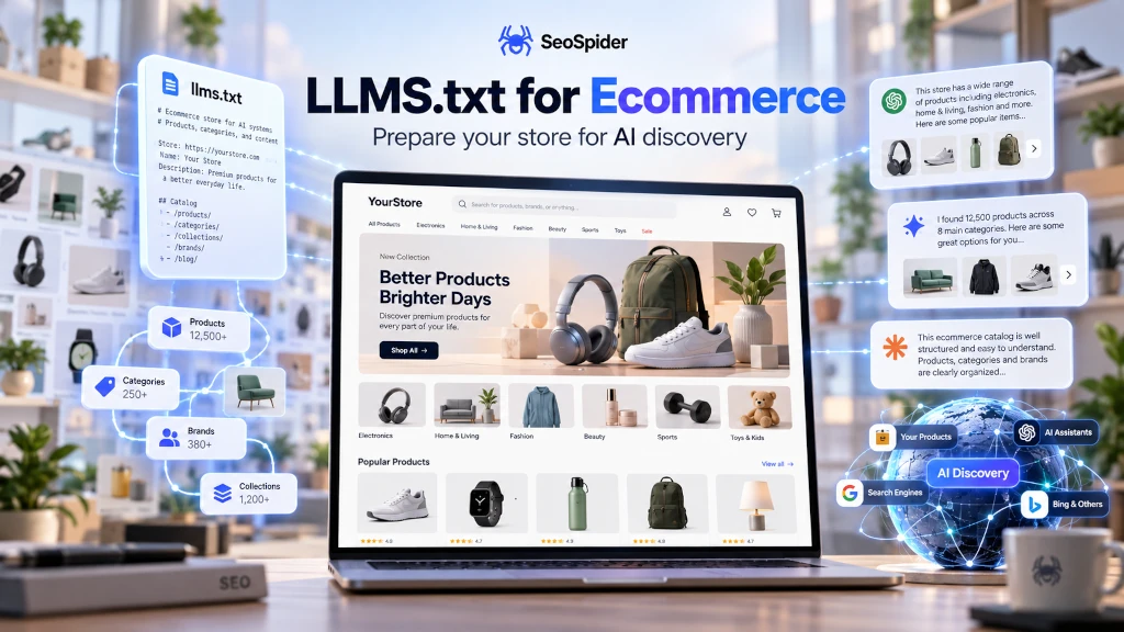 Ecommerce AI discovery and llms.txt guide for online stores